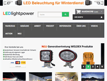 Tablet Screenshot of ledlightpower.ch